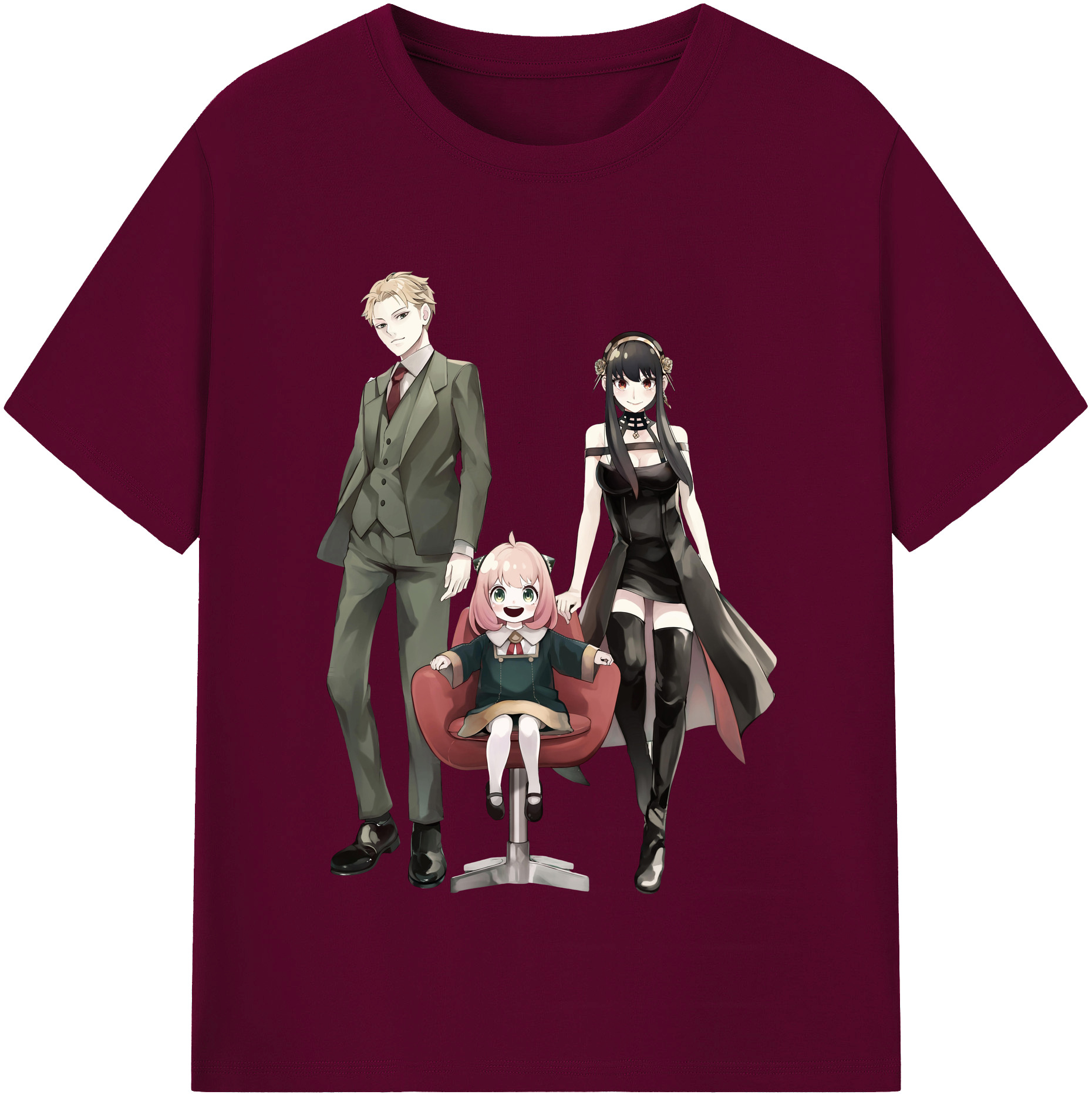 （画像用） SPY×FAMILY间谍家家酒 レディースカジュアルプリントTシャツ（綿100％）